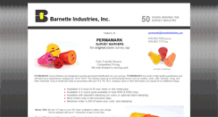 Desktop Screenshot of barnetteindustries.com